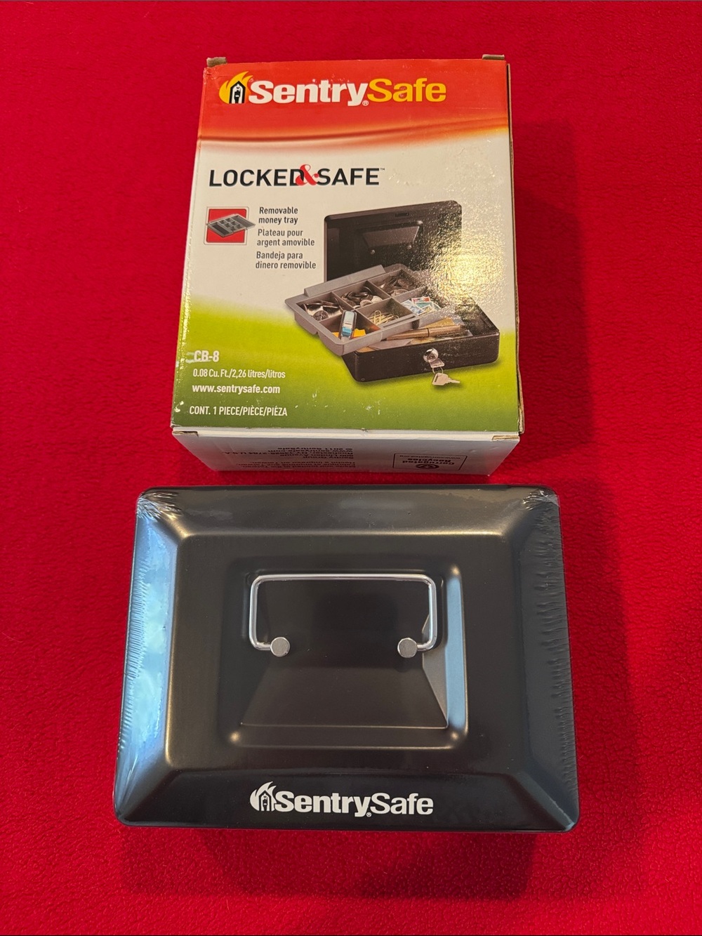 NEW SentrySafe  Locked & Safe Removable Tray Cash Box Keys